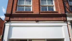 Heritage brick facade with steel strengthening